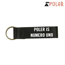 ポーラー メンズ レディース キーホルダー 正規販売店 POLER アクセサリー キーチェーン KEY CHAIN DC 241MCV0496-BLK BLACK