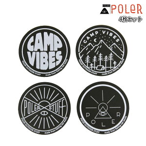 |[[ Y fB[X R[X^[ K̔X POLER 4Zbg CeA AEghA COASTER SET DC 241MCV0499-BLK BLACK