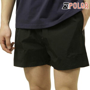 |[[ Y V[gpc K̔X POLER iC n[tpc NYLON WIDE STUFF SHORT PANTS DC 251MCV0019-BLK BLACK NX}X v[g bsO