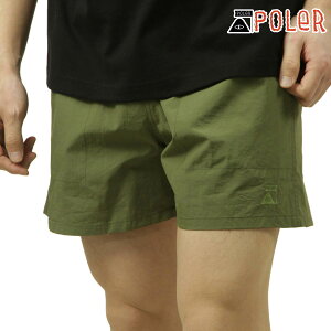 |[[ Y V[gpc K̔X POLER iC n[tpc NYLON WIDE STUFF SHORT PANTS DC 251MCV0019-OLV OLIVE