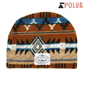 ポーラー メンズ レディース ニットキャップ 正規販売店 POLER ニット帽 ビーニー BOA FLEECE BEANIE 253MCV0108 BROWN
