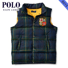 30%OFFクーポンセール 【利用期間 5/9 20:00～5/16 1:59】 ポロ ラルフローレンキッズ POLO RALPH LAUREN CHILDREN 正規品 子供服 ボーイズ ベスト TARTAN QUILTED DOWN VEST 97216066 D00S20