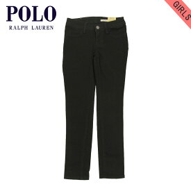 ポロ ラルフローレン キッズ チノパン ガールズ 子供服 正規品 POLO RALPH LAUREN CHILDREN ボトムス Aubrie Legging #21713546 ベルト無し BLACK D20S30