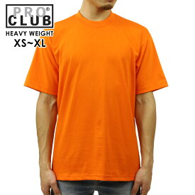 プロクラブ Tシャツ メンズ 正規品 PROCLUB 半袖Tシャツ クルーネックTシャツ HEAVY WEIGHT COTTON SHORT SLEEVE CREW NECK T-SHIRT ORANGE TANGERINE #101 大きいサイズ