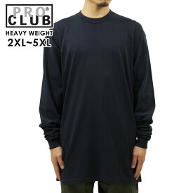 プロクラブ ロンT メンズ 正規品 PROCLUB 長袖Tシャツ クルーネックTシャツ ヘビーウェイト 大きいサイズ HEAVY WEIGHT COTTON LONG SLEEVE CREW NECK T-SHIRT NAVY #114