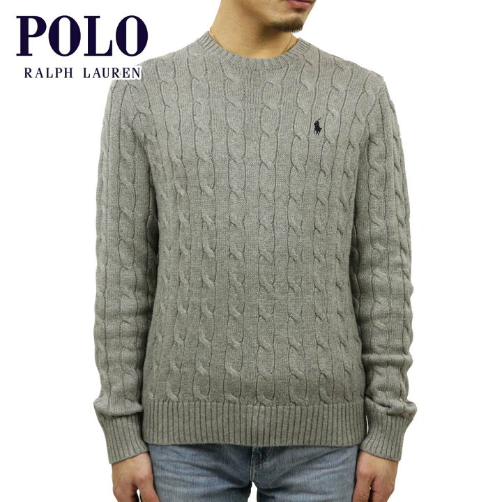 楽天市場 5 Offクーポンセール 利用期間 7 4 00 7 11 1 59 ポロ ラルフローレン セーター メンズ 正規品 Polo Ralph Lauren ケーブルニット クルーネックセーター Cable Knit Cotton Sweater ブランド品セレクトショップ Mixon