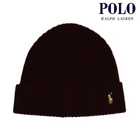 ポロ ラルフローレン 帽子 メンズ レディース 正規品 POLO RALPH LAUREN ビーニー ニットキャップ SIGNATURE CUFF HAT PC0483 600 AGED WINE HEATHER