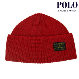 ポロ ラルフローレン 帽子 メンズ レディース 正規品 POLO RALPH LAUREN ビーニー ニットキャップ VINTAGE NAVAL WATCH CAP PC0663 620 RL 2000 RED