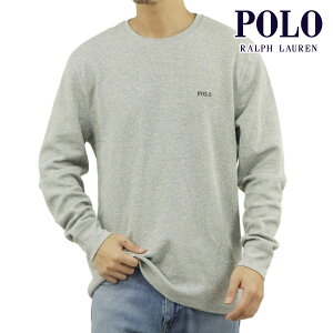 �|�� �����t���[���� �����Y ����T�V���c ���K�i POLO RALPH LAUREN �T�[�}��T�V���c ���b�t�����n ����T FOLDED WAFFLE LONG SLEEVE CREE TEE T-SHIRT PWLC2 CHARCOAL HEATHER / NEVIS LOGO