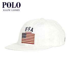 【ポイント10倍 5/9 20:00～5/16 1:59】 ポロ ラルフローレン POLO RALPH LAUREN 正規品 帽子 キャップ USA Flag Hat ホワイト D00S20