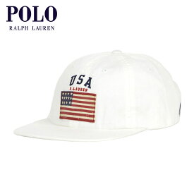 【ポイント10倍 5/9 20:00～5/16 1:59】 ポロ ラルフローレン POLO RALPH LAUREN 正規品 メンズ 帽子 キャップ COTTON CHINO SIX PANEL FLAG CAP
