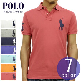 10%OFFセール 【販売期間 5/23 20:00～5/27 1:59】 ポロ ラルフローレン POLO RALPH LAUREN 正規品 メンズ カスタムスリムフィット ビッグポニー 半袖ポロシャツ BIG PONY CUSTOM SLIM FIT COTTON MESH POLO