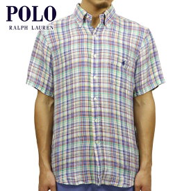 【ポイント10倍 4/24 20:00～4/27 9:59】 ポロ ラルフローレン POLO RALPH LAUREN 正規品 メンズ ボタンダウン 半袖シャツ HEMP BUTTON DOWN SHORTSLEEVE SHIRT