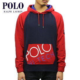 20%OFFセール 【販売期間 6/4 20:00～6/11 1:59】 ポロ ラルフローレン パーカー メンズ 正規品 POLO RALPH LAUREN プルオーバーパーカー POLO HI TECH HYBRID HOODIE NAVY/POLO SPORT RED 父の日 プレゼント ラッピング