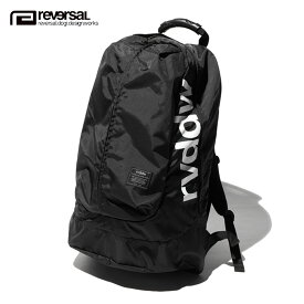 リバーサル REVERSAL rvddw 正規販売店 メンズ レディース バックパック リュック バッグ NEW GIANT BAG rvbs025 BLACK