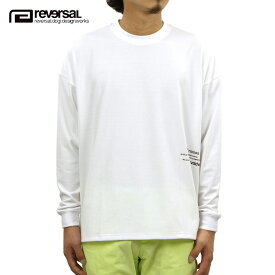 リバーサル ロンT メンズ 正規販売店 REVERSAL rvddw 長袖Tシャツ クルーネック PEMVS LONG SLEEVE rv20aw101 WHITE