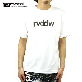 リバーサル Tシャツ メンズ 正規販売店 REVERSAL 半袖Tシャツ ドライ ロゴ クルーネック rvddw DRY TEE rvbs029 WHITE