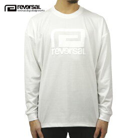リバーサル ロンT メンズ 正規販売店 REVERSAL rvddw 長袖Tシャツ ロゴTシャツ PEMVS PUFF LOGO LONG SLEEVE rv21aw111 WHITE バレンタイン プレゼント ラッピング