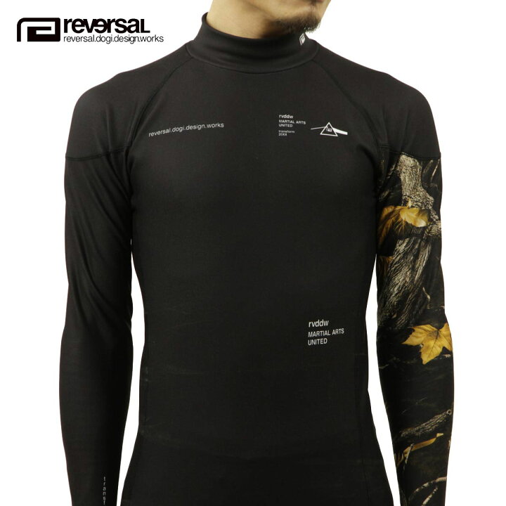 楽天市場 リバーサル ラッシュガード メンズ 正規販売店 Reversal Rvddw 長袖ラッシュガード Botanical Camo High Neck Warm Rash Guard Rv21aw601 Black ブランド品セレクトショップ Mixon