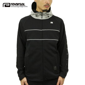 リバーサル アウター メンズ 正規販売店 REVERSAL rvddw トラックジャケット スウェット URBAN SWEAT LOGO TAPE ZIP PARKA rv21aw303 BLACK