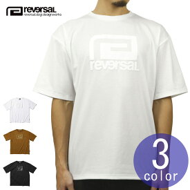 【ポイント10倍 4/24 20:00～4/27 9:59】 リバーサル Tシャツ メンズ 正規販売店 REVERSAL クルーネック 半袖Tシャツ ロゴTシャツ ビッグシルエット PEs MVS PUFF LOGO BIG SILHOETTE TEE rv21aw011