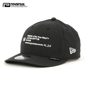リバーサル キャップ メンズ レディース 正規販売店 REVERSAL rvddw 帽子 ニューエラコラボキャップ nr_2.0／LOW PROFILE 9FIFTY PERTEX rvner027 BLACK