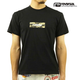 リバーサル Tシャツ メンズ 正規販売店 REVERSAL rvddw クルーネック半袖Tシャツ コットンTシャツ CONTROL RVDDW BOX LOGO COTTON TEE RV22AW001 BLACK