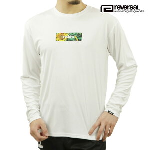 ���o�[�T�� �����Y ����T ���K�̔��X REVERSAL ���S �h���CT�V���c ����T�V���c SUN FLOWER rvddw BOX LOGO DRY LONG SLEEVE rv23ss153 WHITE