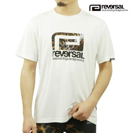 リバーサル メンズ 半袖Tシャツ 正規販売店 REVERSAL クルーネック ドライTシャツ ロゴ LEOPARD BIG MARK DRY TEE rv23aw051 WH WHITE