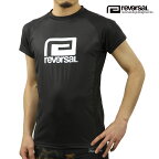 リバーサル メンズ ラッシュガード 正規販売店 REVERSAL 半袖 スポーツウェア ロゴ BASIC BIG MARK RASH GUARD rvbs055 BK BLACK