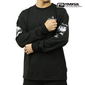 リバーサル メンズ 長袖Tシャツ 正規販売店 REVERSAL クルーネック オーバーサイズ ロンT PES MVS OVER SIZE LONG TEE RV24SS151-BK BLACK バレンタイン プレゼント ラッピング