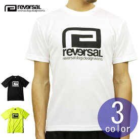 リバーサル Tシャツ 正規販売店 REVERSAL rvddw 半袖Tシャツ クルーネック ロゴ メッシュ地 BIG MARK DRY TEE rvbs028