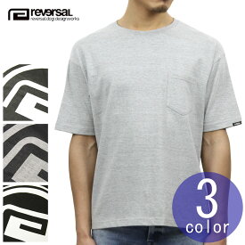 リバーサル REVERSAL rvddw 正規販売店 メンズ クルーネック ビッグ シルエット バックプリント 半袖ポケットTシャツ CIRCLE LOGO BIG SILHOUETTE POCKET TEE COTTON rv18ss020