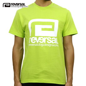 リバーサル Tシャツ 正規販売店 REVERSAL rvddw 半袖Tシャツ クルーネック ORIGINAL BIG MARK COTTON TEE LIGHT GREEN