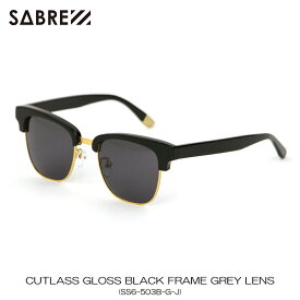 セイバー SABRE 正規販売店 サングラス めがね CUTLASS GLOSS BLACK FRAME GREY LENS SUNGLASS SS6-503B-G-J