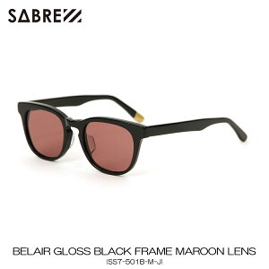 ZCo[ SABRE K̔X TOX ߂ BELAIR GLOSS BLACK FRAME MAROON LENS SUNGLASS SS7-501B-M-J