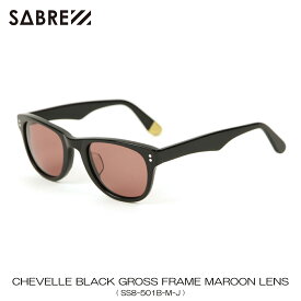 セイバー SABRE 正規販売店 サングラス めがね CHEVELLE BLACK GROSS FRAME MAROON LENS SUNGLASS SS8-501B-M-J