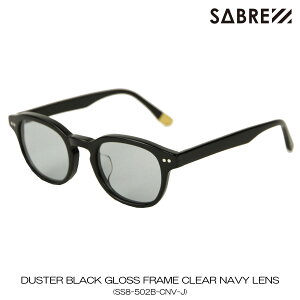 ZCo[ Y fB[X TOX K̔X SABRE ߂ _X^[ DUSTER BLACK GLOSS FRAME CLEAR NAVY LENS SS8-502B-CNV-J