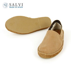 �T�����B SALVI �V���[�Y ���K�̔��X �G�X�p�h���[�� ESPADRILLE SUEDE PP SHOES �G�X�p�h���[�� �X�G�[�h�V���[�Y 44-152 BEIGE ���̓� �v���[���g ���b�s���O