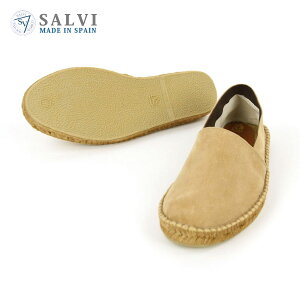 �T�����B SALVI �V���[�Y ���K�̔��X �G�X�p�h���[�� ESPADRILLE SUEDE PP SHOES �G�X�p�h���[�� �X�G�[�h�V���[�Y 44-152 BEIGE-2 ���̓� �v���[���g ���b�s���O