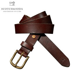 スコッチアンドソーダ SCOTCH＆SODA 正規販売店 ベルト Chic dress belt in leather quality 101843 07 D00S20