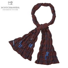 スコッチアンドソーダ SCOTCH＆SODA 正規販売店 メンズ スカーフ Ams Blauw Overdyed Lightweight Scarf 100615 50 D00S20
