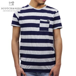 �X�R�b�`�A���h�\�[�_ T�V���c ���K�̔��X SCOTCH��SODA ����T�V���c STRIPED T-SHIRT 132598 18 COMBO B