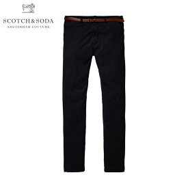 スコッチアンドソーダ チノパン メンズ 正規販売店 SCOTCH＆SODA ボトムス STRETCH COTTON CLASSIC CHINO PANT 136199 0008 BLACK