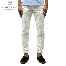 スコッチアンドソーダ ジーンズ メンズ 正規販売店 SCOTCH＆SODA ジーパン LOT 22 RALSTON JEANS - WHITE MAGMA REGULAR SLIM FIT 135136 1J WHITE M D00S15