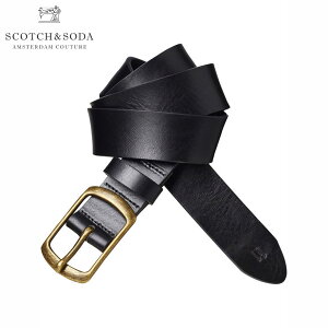 �X�R�b�`�A���h�\�[�_ SCOTCH��SODA ���K�̔��X �����Y �x���g LEATHER BELT 136657 0008 BLACK