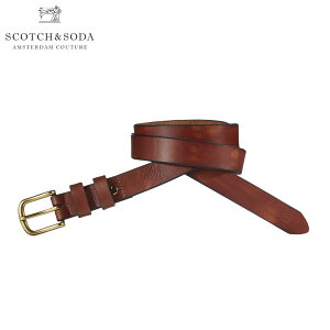 �X�R�b�`�A���h�\�[�_ SCOTCH��SODA ���K�̔��X �����Y �x���g SLIM VINTAGE LEATHER BELT 139947 1134 49300 CHESTNU