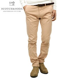 スコッチアンドソーダ チノパン メンズ 正規販売店 SCOTCH＆SODA ボトムス CLASSIC GARMENT DYED CHINO PANT IN STRETCH COTTON QUALITY 142403 1976 51520 VULCANO