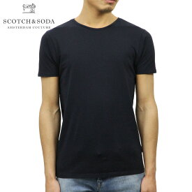 【ポイント10倍 4/24 20:00～4/27 9:59】 スコッチアンドソーダ Tシャツ 正規販売店 SCOTCH＆SODA 半袖Tシャツ クルーネック BASIC NOS CLASSIC COTTON/LYCRA CREWNECK TEE 124891 57 NAVY