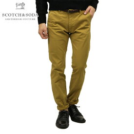 スコッチアンドソーダ チノパン メンズ 正規販売店 SCOTCH＆SODA ボトムス BASIC STUART - CLASSIC CHINOS REGULAR SLIM FIT 124896 36 61500 WALNUT